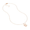 Script 'U' with Diamond Bezel Necklace