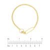 Mini Pushlock Curb Chain Bracelet