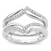 14K  0.25Ct  Diamond  Ring Guard.