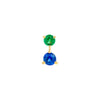 Emerald &amp; Sapphire Stud Earrings