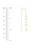Bead Accent Threader Earrings