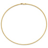 14K 2mm Round Omega Necklace