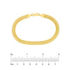 Hollow D/C Curb Bismarck Bracelet