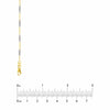 0.8mm Two-Tone Designer Twist Chain with Lobster Lock