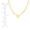 Block Initial Paper Clip Necklace