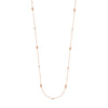 Sterling Silver Diamond-Cut Bead Station Long Necklace