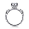 14K White Gold Round Diamond Engagement Ring