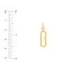 1/20tcw Diamond Oval Link Pendant