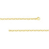 4.5mm Hollow Oval Forzentina Chain with Pear Lock