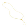 Hammered Forzentina Chain Lariat Necklace