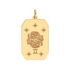 Gemini Engraved Pendant