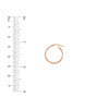 2mm x 20mm Polished Hoop Earrings