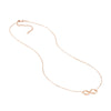 Plated Sterling Silver Infinity Necklace