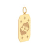 Pisces Engraved Pendant