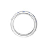 3/4tcw Round Sapphire Straight Band Ring