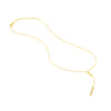 Diamond and Polished Bars Lariat Necklace