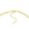 Triple Strand Bead Chain Adjustable Necklace