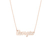 5mm Script Font Nameplate Necklace