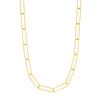 Round Wire Paper Clip Chain Necklace
