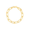 Polished Oval Link Bracelet