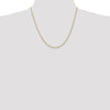 14K 1.6mm Solid Regular Rope Chain