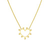 Carousel Bead Heart Necklace