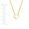 Faux Carabiner Heart on Rolo Necklace