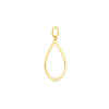 Open Teardrop Pendant with 1pt Diamond