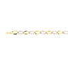 Two-Tone Alternating Open Oval Link Bracelet