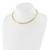 14K 4mm Domed Omega Necklace