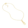 Interlocking Diamond Radiant Link Necklace