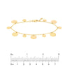 Two-Sized Dangle Disc Chain Bracelet