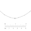 Sterling Silver CZ and Bead Station Adjustable Choker