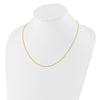 Sterling Silver Adjustable Gold-plated 1.3mm Spiga Chain