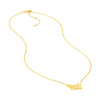 Fluted Butterfly Necklace