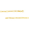 3.80mm Hollow Paper Clip Chain with Pear Lock