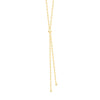 Hammered Forzentina Chain Lariat Necklace