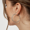 2mm x 40mm Polished Hoop Earrings