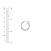 3mm x 20mm Polished Hoop Earrings