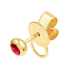 4mm Round Ruby Stud Earrings