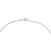 Sterling Silver 1.7mm Round Box Chain with Pear Lobster Lock