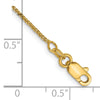 14K .8mm D/C Quadra Wheat Chain
