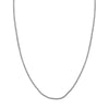 Sterling Silver 2.1mm Round Box Chain with Pear Lobster Lock