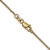 14K 1mm D/C Spiga Chain Anklet