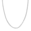 Sterling Silver 4.4mm Light Curb Chain with Lobster Lock