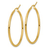 10K Polished Hinged Hoop Earrings