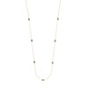 Sterling Silver Leaf Stations Long Necklace