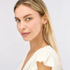 Puff Scalloped Hoop Earrings