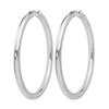Sterling Silver Rhodium-plated 3.5mm Tube Earrings