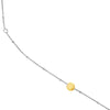 Long And Lovely Yellow/White Bead Station Necklace